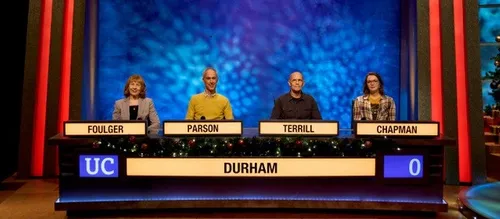 Alumni in University Challenge studio